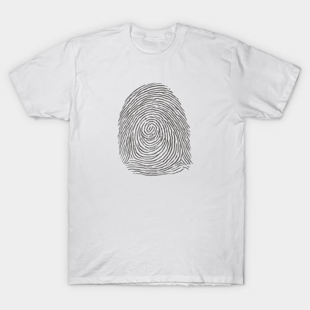 Fingerprint dark T-Shirt by andyjhunter